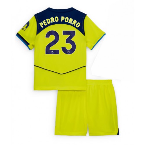 Tottenham Hotspur Pedro Porro #23 Tredje Tröja Barn 2025-26 Kortärmad (+ Korta byxor)