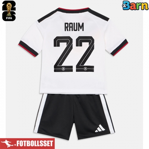 Tyskland David Raum #22 Hemmatröja Barn VM 2026 Kortärmad (+ Korta byxor)
