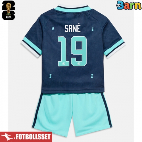 Tyskland Leroy Sane #19 Bortatröja Barn VM 2026 Kortärmad (+ Korta byxor)