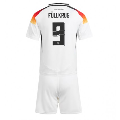 Tyskland Niclas Fullkrug #9 Hemmatröja Barn EM 2024 Kortärmad (+ Korta byxor)