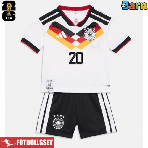 Tyskland Serge Gnabry #20 Hemmatröja Barn VM 2026 Kortärmad (+ Korta byxor)