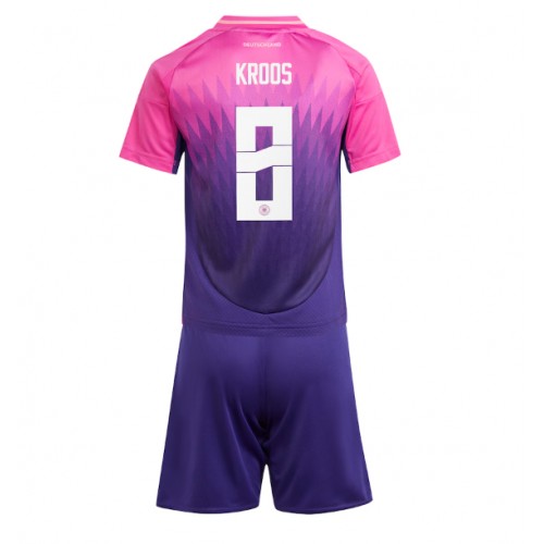 Tyskland Toni Kroos #8 Bortatröja Barn EM 2024 Kortärmad (+ Korta byxor)