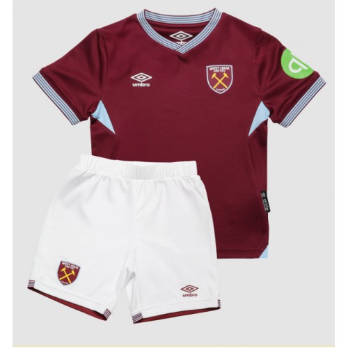 West Ham United Crysencio Summerville #7 Hemmatröja Barn 2025-26 Kortärmad (+ Korta byxor)