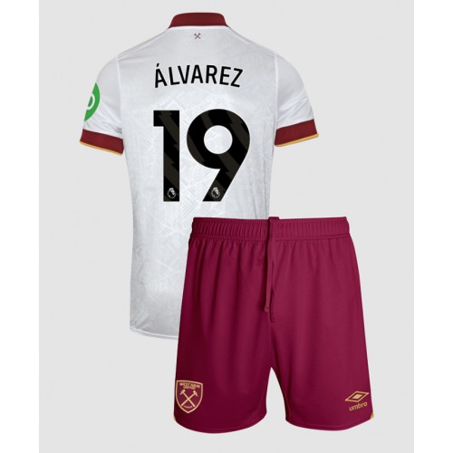 West Ham United Edson Alvarez #19 Tredje Tröja Barn 2024-25 Kortärmad (+ Korta byxor)