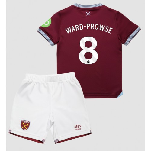 West Ham United James Ward-Prowse #8 Hemmatröja Barn 2025-26 Kortärmad (+ Korta byxor)