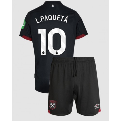 West Ham United Lucas Paqueta #10 Bortatröja Barn 2024-25 Kortärmad (+ Korta byxor)