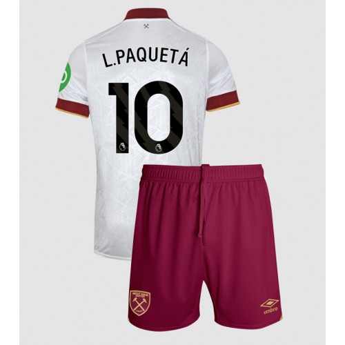 West Ham United Lucas Paqueta #10 Tredje Tröja Barn 2024-25 Kortärmad (+ Korta byxor)