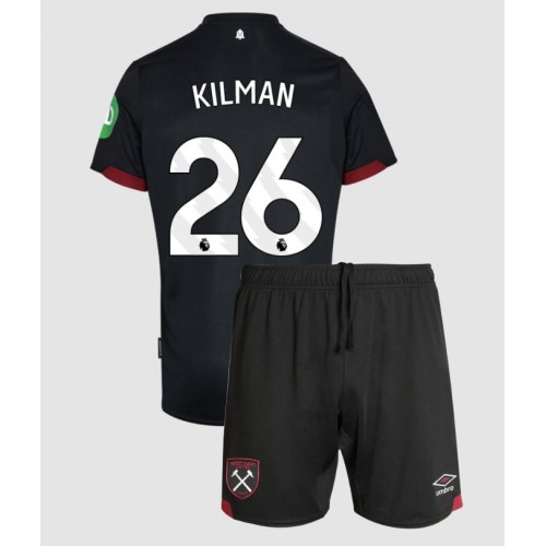West Ham United Max Kilman #26 Bortatröja Barn 2024-25 Kortärmad (+ Korta byxor)
