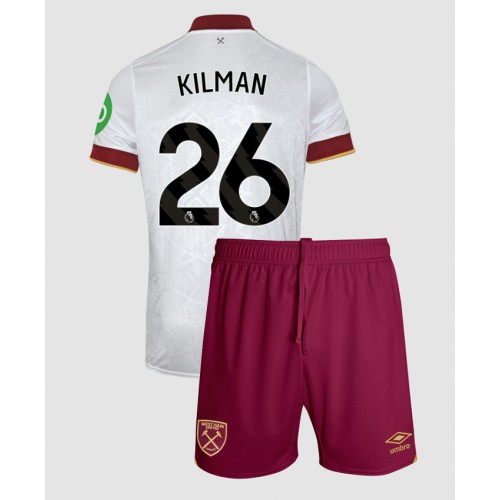 West Ham United Max Kilman #26 Tredje Tröja Barn 2024-25 Kortärmad (+ Korta byxor)