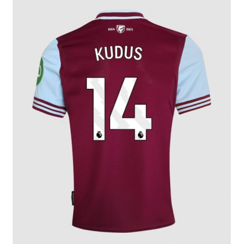 West Ham United Mohammed Kudus #14 Hemmatröja 2024-25 Kortärmad West Ham United Mohammed Kudus #14 Hemmatröja 2024-25 Kortärmad