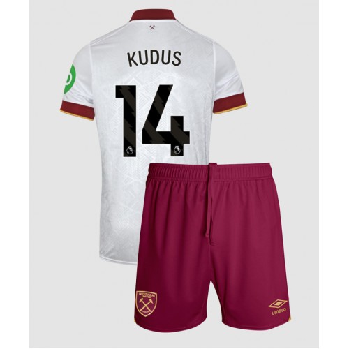 West Ham United Mohammed Kudus #14 Tredje Tröja Barn 2024-25 Kortärmad (+ Korta byxor)