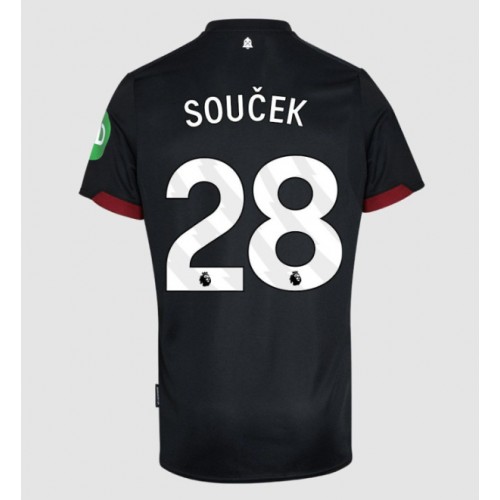 West Ham United Tomas Soucek #28 Bortatröja 2024-25 Kortärmad West Ham United Tomas Soucek #28 Bortatröja 2024-25 Kortärmad
