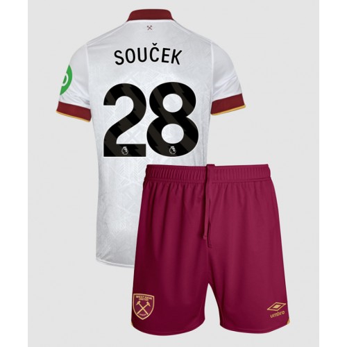 West Ham United Tomas Soucek #28 Tredje Tröja Barn 2024-25 Kortärmad (+ Korta byxor)