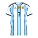 Argentina Rodrigo De Paul #7 Hemmatröja Dam VM 2026 Kortärmad