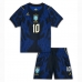 Brasilien Vinicius Junior #10 Bortatröja Barn VM 2026 Kortärmad (+ Korta byxor)