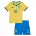 Brasilien Vinicius Junior #10 Hemmatröja Barn VM 2026 Kortärmad (+ Korta byxor)