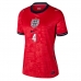 England Declan Rice #4 Bortatröja Dam VM 2026 Kortärmad