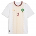 Marocko Achraf Hakimi #2 Bortatröja VM 2026 Kortärmad