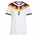 Tyskland Antonio Rudiger #2 Hemmatröja Dam VM 2026 Kortärmad