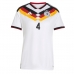 Tyskland Jonathan Tah #4 Hemmatröja Dam VM 2026 Kortärmad